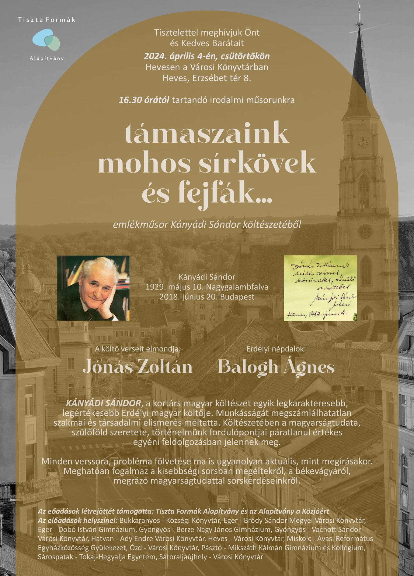 Kányádi Sándor emlékműsor